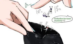 [Shishamo] Rika-chan Giving You Handjob as a Reward With Some Losers