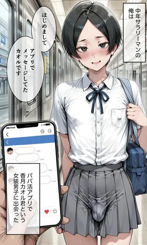 The story of a cross-dressing boy ♂ she met through sugar dating and made his nipples hard and led him to fall into feminine sex[AI Generated]