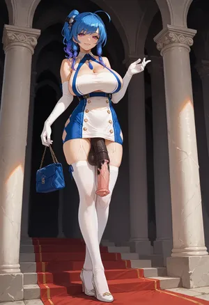 St. Louis | Azur Lane | Horsecock futa fourt2 ai generated