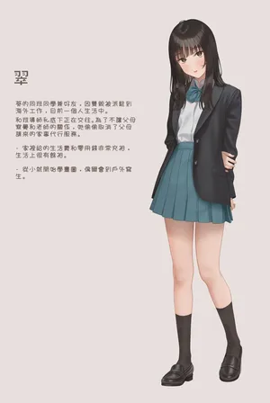 [モミ兄弟] うちで水着を試着するみどり＆みどりのキャラクター紹介 差分