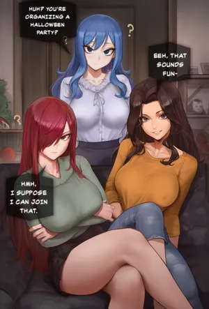 [Potions] Halloween Party With Fairy Tail Girls [AI Generated]