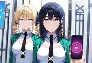 AIde(エイド) I've mastered mind interference magic, so I tried using it on an honor student. [AI Generated]