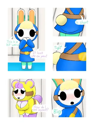 Shy Megan and shy Sasha comic (gale burst)