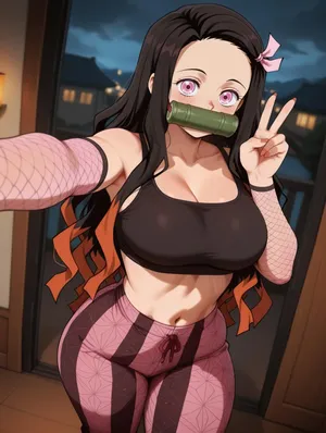 Nezuko | R-18 Challenge 🌸🔥 waifuinvoker ai generated