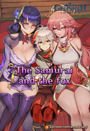 [Amadeus V] The Samurai and the Fox (Kazuha x Raiden Shogun x Yae Miko) [English] [Full Comic - AI Generated]