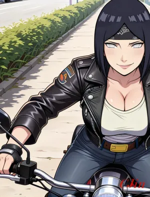 HINATA UZUMAKI AS THE MOTHER - THE QUEEN OF THE BIKERS [CjinAI]