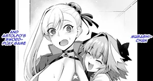[Ankoman] Musashi-chan and astolfo's swordplay game [English]