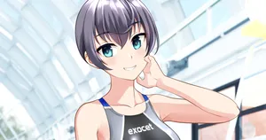 [たかふみ] はにかみ競泳お嬢さん