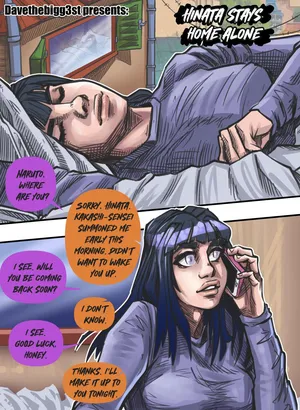 Hinata stays home alone