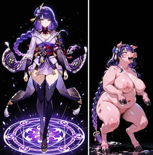 雷電将軍が豚に堕ちるまでの物語 【patreon】【Kris_S】