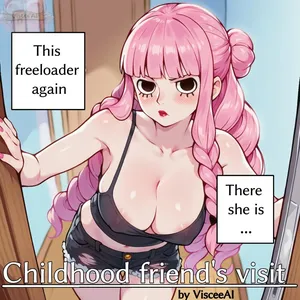 Childhood friend's Visit (Perona) by VisceroFP/VisceeAI