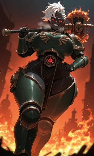 Warhamer 40k - Fem-Vulkan daidoujipv ai generated