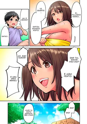 [Shouji Nigou] Akogare no Nee-chan ga Gal ni Natte Kaette Kita Natsuyasumi Ch. 4 [Portuguese]