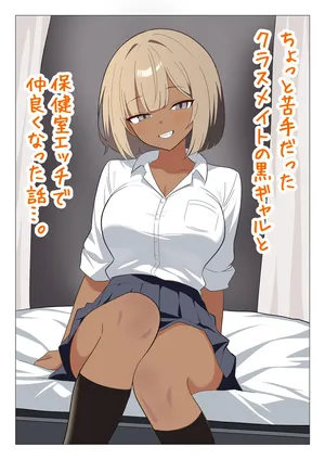 [Gal Kong] Chotto Nigate datta Kurasumeito no Kuro Gyaru to Hokenshitsu Ecchi de Nakayoku natta Hanashi