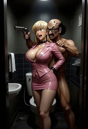 [ES] Reiko Catherine Akimoto vs Denemon Kazama (Hostage-intercourse)