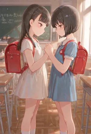 【Kaleidoscope】tsuru peta yuri kappuru ~ ryou ana kakuchou ~ [AI generated]