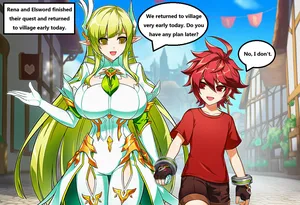 [Pixiv] Q DaB & Elsword [AI generated}