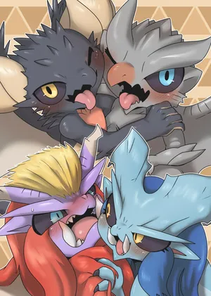 [Gun Modoki (Doro Doneru)] Perverted Elder Dragons (Monster Hunter) [Digital]