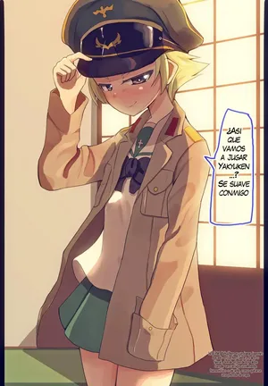 [Jinguu] Erwin-san to Yakyuuken Shite Mita｜Probé Jugar Yakyuken con Erwin (Girls und Panzer) [Spanish] [Erwin Pry]