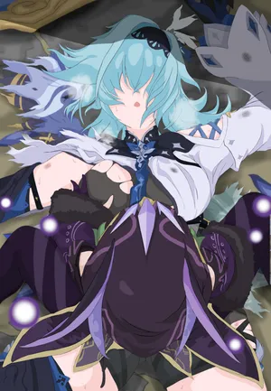 Eula vs Fatui Cryo Cicin Mage (Ttptt) (Rough English Translation)