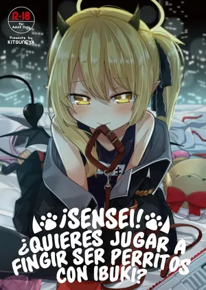 [Kitsuneya (Leafy)] Sensee Ibuki to Wanwan Gokko Shiyo？| ¡Sensei! ¿Quieres Jugar a ser Perritos con Ibuki？ (Blue Archive) [Spanish] [Flat is Justice!] [Digital]