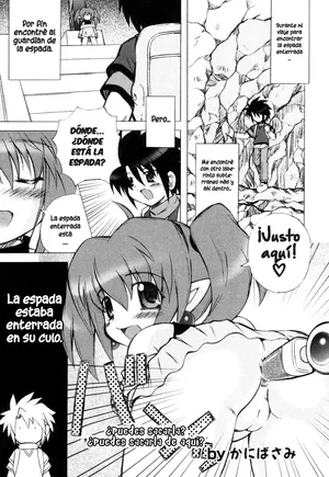 [Kanibasami] Nuku ka Nukeru ka | ¿Puedes sacarla? ¿Puedes sacarla de aquí? (Loli Anal) [Espanish] [Hige]