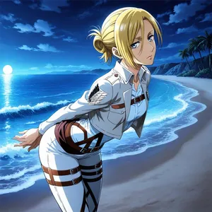 (Patreon - WaifuRain) Annie Leonhart From Attack On Titan - Tentacles Opening [AI Generated]
