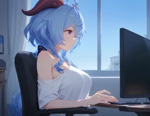 [Koni] Ganyu x Keqing - Genshin Impact [AI Generated]