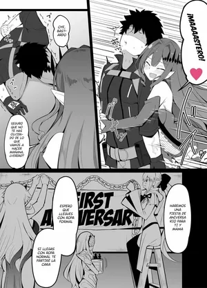[Corundum] Master no Furete wa Ikenai Bubun o Ijitte shimau Baobhan Sith｜Baobhan sith se entromete en la privacidad de su amo (Fate／Grand Order) [Spanish] [Knight of Rebellion] [Digital]