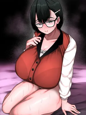 [Marimofu Kusuten Shon] Netto de Shiriatta Jimi Megane Bakunyuu to O Tomodachi Kōbi Shichau Hanashi [Digital]
