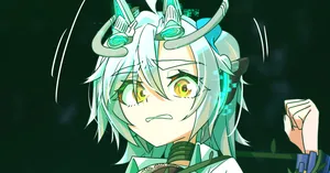 [hikigaeru] 【Skeb絵】アメスク馬之助ちゃんVS蔓植物・差分