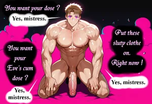Strong Futa abs dancer - AI gen