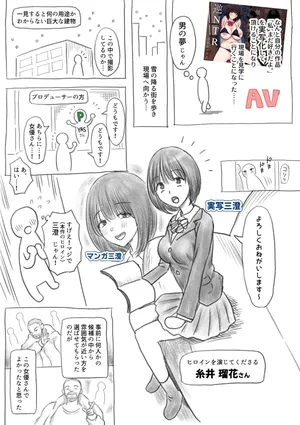 [ぷるめたる] AV撮影現場に行ってきたよ！レポ漫画