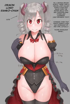 [Orukaniumu] A story about how Demon Lord Ranko-chan gets tricked by a wicked merchant into having her breasts expanded by a slime