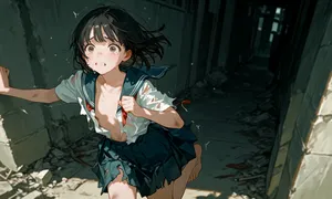 【Acorn】 廃墟で [AI Generated]