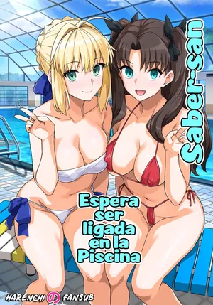 [Royal Bitch (haruhisky)] Saber-san Yarimoku Nanpamachi Pool Hen | Saber-san espera ser ligada en la Piscina (Fate/stay night) [Spanish] [Harenchi no Fansub] [Digital]