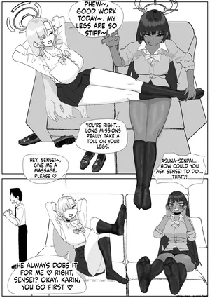 [Sockshop / The Crazy Sock Shop] Karin & Asuna: Disposing of Masochistic Trash-Sperm with Super-Stinky Foot Masturbation