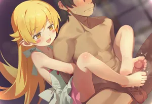 [幼月月] 忍野忍 靴コキ (化物語)