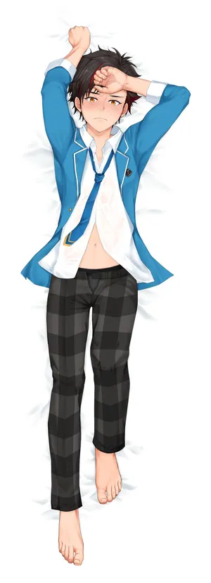 [Mepata] 鉄○くん抱き枕風イラスト着せ替え３点 (あんさんぶるスターズ!)