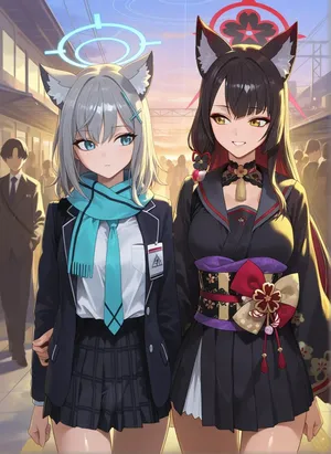 2025-10-12 Shiroko x Wakamo    RAMETAKI (PATREON) AI GENERATE