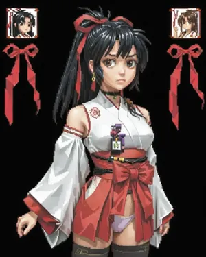 The Fall of a Divine Holy Shrine Maiden [AI generated]