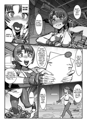 [Downer (Circle Kaeru Tofu)] Yuri and Mai from KOF fall into a  tentacle trap disguised as the floor [English] [Kuraudo]