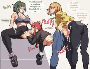 [Lixiart] Maki Zenin x Kugisaki Nobara x Makima Futanari (Chainsaw Man, Jujutsu Kaisen)