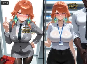 allenby小鸟游キara - 讨厌的黑人同事一周内就追到了女神 (Hololive) [AI Generated]