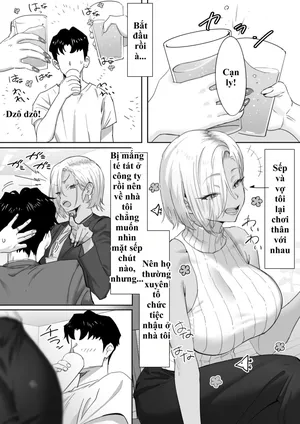 [Genkai Hatsudensho (Nakamo)] Onna Gal Joushi to Furin suru Hanashi | Cắm sừng vợ để tập đánh vần với cô sếp Gyaru