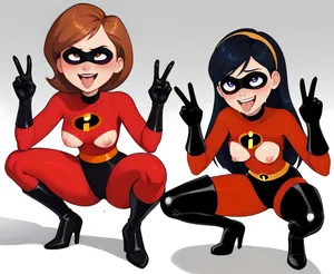 Litchaudhumide: Mrs. Incredible (helen parr) (ai generated)