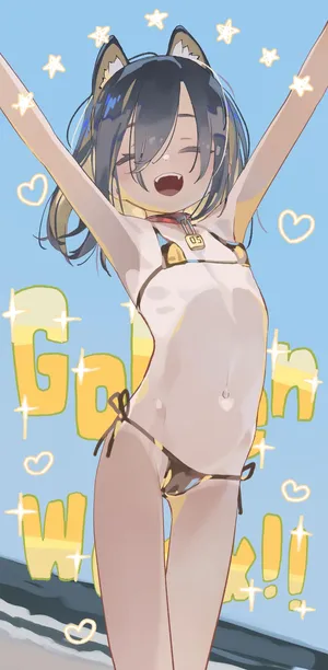 【Irasuto 1-mai + Sabun】Inumimi Gōruden Bikini-chan Hadaka Sabun + Nyōdō Puragu Sabun (Oshikko Gaman) + Hiyake-ato Sabun